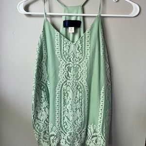 Lace tank top